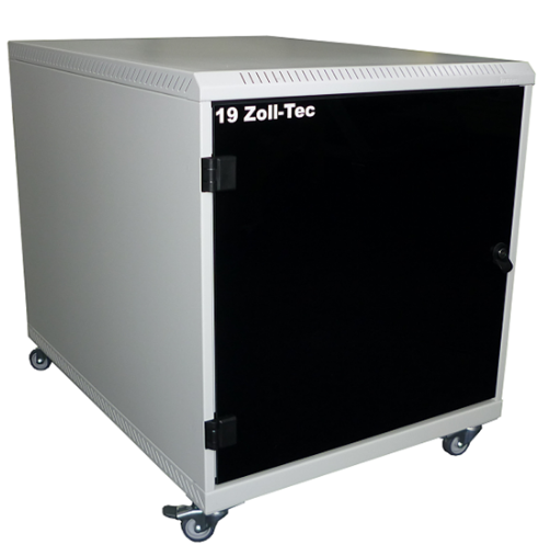 Mobiles Office Rack zur Aufnahme von 19 Zoll Technik Office Rack schallgedämmt